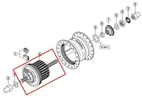 Shimano Dynamoeinheit DH-3N31 Nut Schwarz Y-28V98010 3 Shimano Dynamoeinheit DH-3N31 Nut Schwarz Y-28V98010
