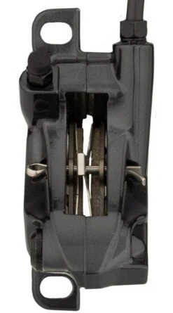 Shimano Deore BR-M6120 Ab 2021 4-Kolben VR Incl. Normalem Bremshebel -Bieg Shimano Bremssattel Deore BR M6120 2021 4 Kolben schwarz D 03S Resin E BRM6120MPRX 4550170615734b