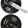 Shimano Altus FC-M371 9-fach 26-36-48 Zähne -Bieg Shimano Kurbelsatz Altus 2015 schwarz silber 3 fach 48 36 26 170mm 175mm E FCM371X866C