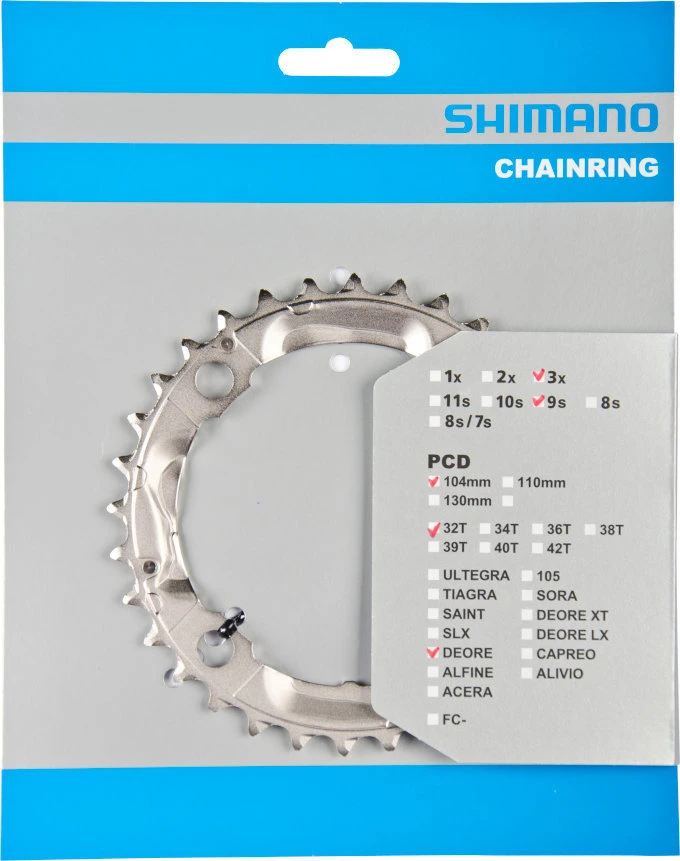 Shimano LX Ab 2005 4-Arm 9-fach 32 Zähne S-Type IG Alu Silber Y-1FU98020 3 Shimano LX Ab 2005 4-Arm 9-fach 32 Zähne S-Type IG Alu Silber Y-1FU98020