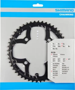 Shimano Deore Ab 2010 48 Zähne U-Type Für Schutzring Schwarz Y-1LD98160