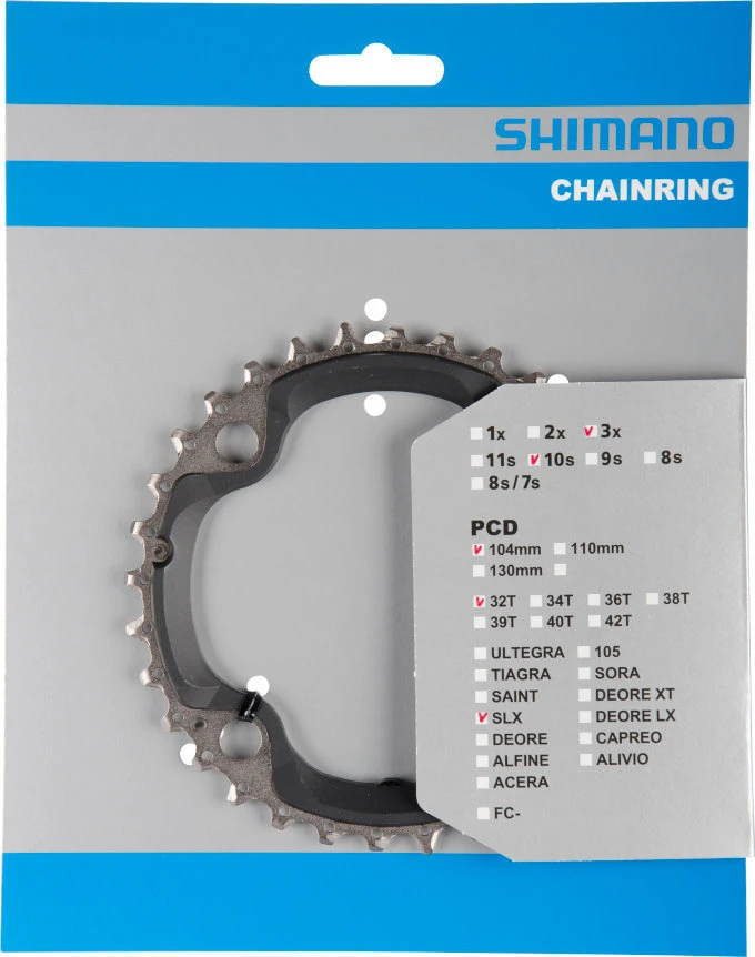 Shimano SLX Ab 2013 4-Arm 10-fach 32 Zähne AE-Type Stahl / Verbundwerkstoff Schwarz Y-1N998050 3 Shimano SLX Ab 2013 4-Arm 10-fach 32 Zähne AE-Type Stahl / Verbundwerkstoff Schwarz Y-1N998050