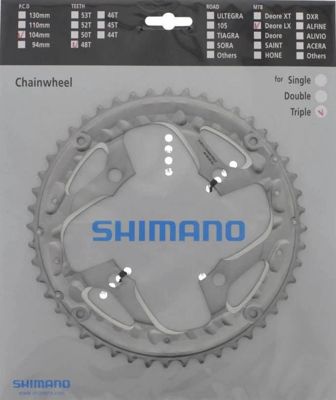 Shimano LX Ab 2013 4-Arm 10-fach 48 Zähne AL-Type Alu Silber Für Kettenschutz Y-1NJ98110 3 Shimano LX Ab 2013 4-Arm 10-fach 48 Zähne AL-Type Alu Silber Für Kettenschutz Y-1NJ98110